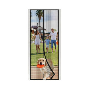 34"x82" Auto-Sealing Door Screen With Magnetic Closure