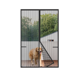 32"x82" Black Heavy-Duty Net Magnetic Screen Door