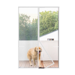 32"x82" White Heavy-Duty Net Magnetic Screen Door