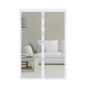 32"x80" White Reinforced Mesh Magnetic Screen Door